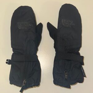 3T The North Face Black Insulated Mittens